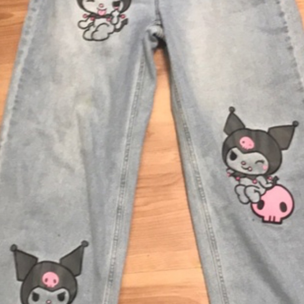 Kuromi straight leg jeans size 7